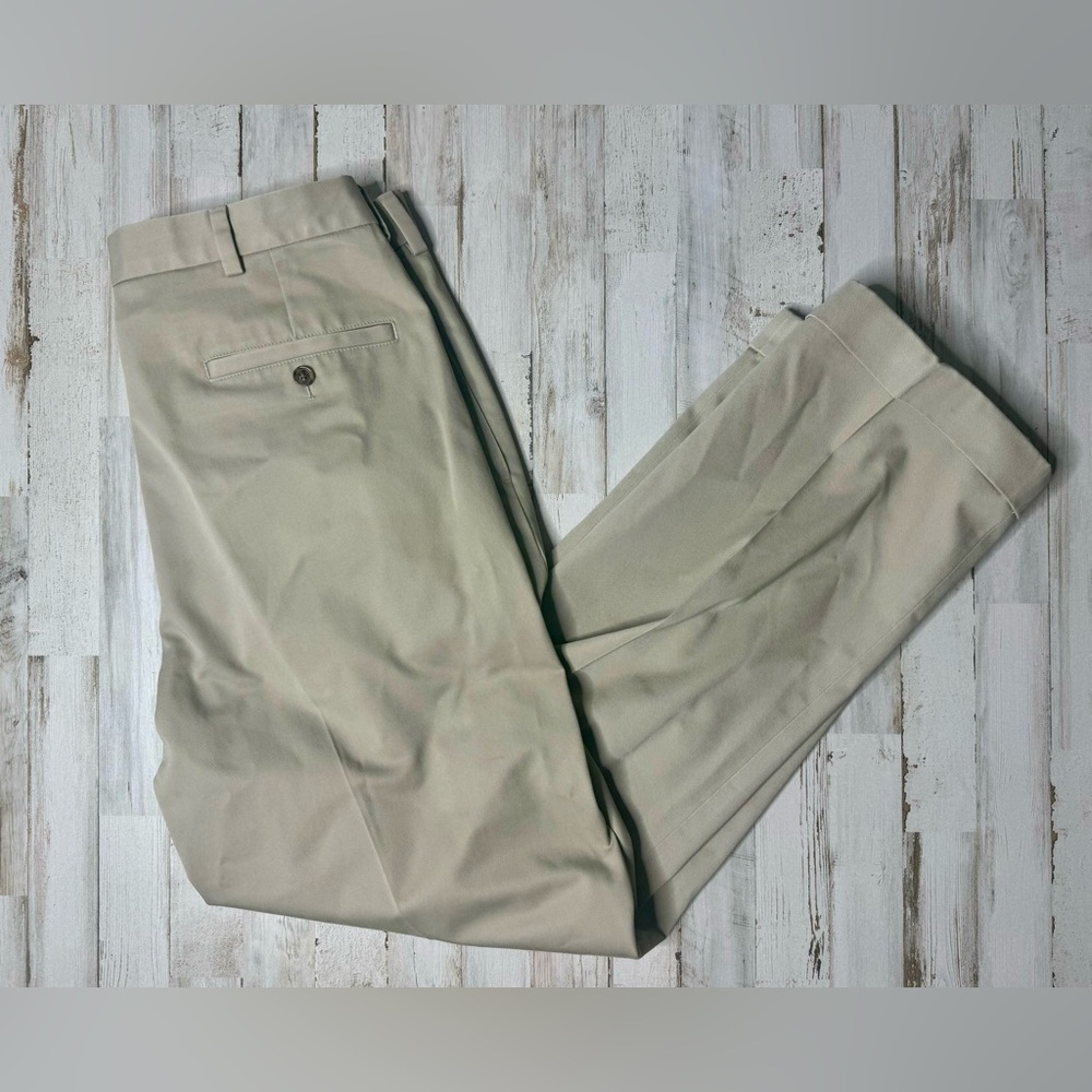 Brooks Brothers Pants Mens 36x32 Cream Advantage Chino Trousers relaxed fit